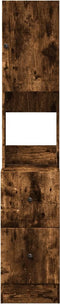 vidaXL - Keukenkast - 35x50x180 - cm - bewerkt - hout - gerookt - eikenkleurig