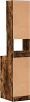 vidaXL - Keukenkast - 35x50x180 - cm - bewerkt - hout - gerookt - eikenkleurig