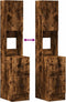 vidaXL - Keukenkast - 35x50x180 - cm - bewerkt - hout - gerookt - eikenkleurig