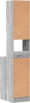 vidaXL - Keukenkast - 35x50x180 - cm - bewerkt - hout - grijs - sonoma - eiken