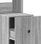 vidaXL - Keukenkast - 35x50x180 - cm - bewerkt - hout - grijs - sonoma - eiken