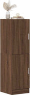 vidaXL - Keukenkast - 38x41,5x131,5 - cm - bewerkt - hout - bruin - eikenkleurig
