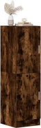 vidaXL - Keukenkast - 38x41,5x131,5 - cm - bewerkt - hout - gerookt - eikenkleurig