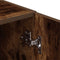 vidaXL - Keukenkast - 38x41,5x131,5 - cm - bewerkt - hout - gerookt - eikenkleurig
