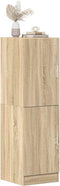 vidaXL - Keukenkast - 38x41,5x131,5 - cm - bewerkt - hout - sonoma - eikenkleurig