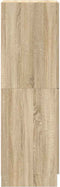 vidaXL - Keukenkast - 38x41,5x131,5 - cm - bewerkt - hout - sonoma - eikenkleurig