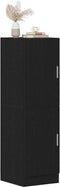vidaXL - Keukenkast - 38x41,5x131,5 - cm - bewerkt - hout - zwart
