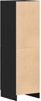 vidaXL - Keukenkast - 38x41,5x131,5 - cm - bewerkt - hout - zwart