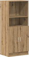 vidaXL - Keukenkast - 57x41,5x131,5 - cm - bewerkt - hout - artisanaal - eiken