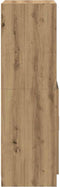 vidaXL - Keukenkast - 57x41,5x131,5 - cm - bewerkt - hout - artisanaal - eiken