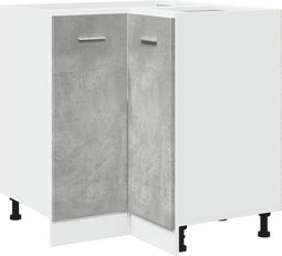 vidaXL - Keukenkast - 75,5x75,5x81,5 - cm - bewerkt - hout - betongrijs