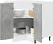 vidaXL - Keukenkast - 75,5x75,5x81,5 - cm - bewerkt - hout - betongrijs