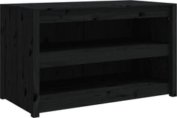 vidaXL - Keukenkast - voor - buiten - 106x55x64 - cm - massief - grenenhout - zwart
