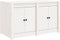 vidaXL - Keukenkast - voor - buiten - 106x55x64 - cm - massief - grenenhout - wit