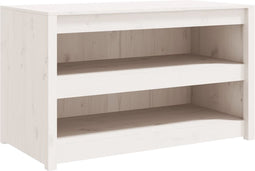 vidaXL - Keukenkast - voor - buiten - 106x55x64 - cm - massief - grenenhout - wit