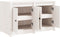 vidaXL - Keukenkast - voor - buiten - 106x55x64 - cm - massief - grenenhout - wit