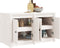 vidaXL - Keukenkast - voor - buiten - 106x55x64 - cm - massief - grenenhout - wit
