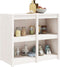 vidaXL - Keukenkast - voor - buiten - 106x55x92 - cm - massief - grenenhout - wit