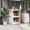 vidaXL - Keukenkast - voor - buiten - 55x55x92 - cm - massief - grenenhout - wit