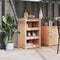 vidaXL - Keukenkast - voor - buiten - 55x55x92 - cm - massief - grenenhout