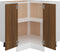 vidaXL - Keukenkastje - 75,5x75,5x80,5 - cm - bewerkt - hout - bruineikenkleurig