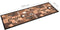 vidaXL - Keukenmat - wasbaar - Coffee - 60x180 - cm - bruin