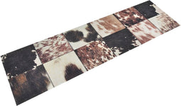 vidaXL - Keukenmat - wasbaar - dierenhuidprint - 45x150 - cm - fluweel