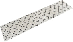 vidaXL - Keukenmat - wasbaar - geblokt - 60x300 - cm - fluweel