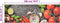 vidaXL - Keukenmat - wasbaar - groenteprint - 60x180 - cm - fluweel