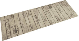 vidaXL - Keukenmat - wasbaar - hekprint - 60x180 - cm - fluweel