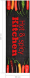 vidaXL - Keukenmat - wasbaar - Hot&Spicy - 60x180 - cm