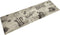 vidaXL - Keukenmat - wasbaar - koffieprint - 45x150 - cm - fluweel - grijs