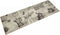 vidaXL - Keukenmat - wasbaar - koffieprint - 60x180 - cm - fluweel - grijs
