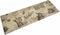 vidaXL - Keukenmat - wasbaar - koffieprint - 60x180 - cm - fluweel - bruin
