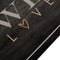vidaXL - Keukenmat - wasbaar - koffietekst - 45x150 - cm - fluweel