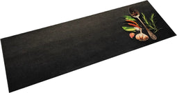 vidaXL - Keukenmat - wasbaar - kruidenprint - 60x180 - cm - fluweel
