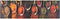 vidaXL - Keukenmat - wasbaar - lepel- - en - kruidenprint - 45x150 - cm - fluweel