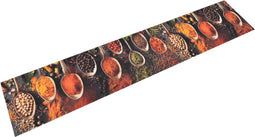 vidaXL - Keukenmat - wasbaar - lepel- - en - kruidenprint - 60x300 - cm - fluweel
