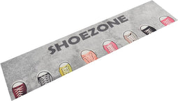 vidaXL - Keukenmat - wasbaar - shoezone-print - 60x300 - cm - fluweel