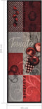 vidaXL - Keukenmat - wasbaar - Tomato - 45x150 - cm