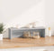 vidaXL - Keukenrek - stapelbaar - 50x15x16cm - bewerkt - hout - grijs - sonoma - eiken