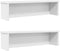 vidaXL - Keukenrekken - stapelbaar - 2 - st - 50x15x16 - cm - wit