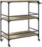 vidaXL - Keukentrolley - 100,5x50x105 - cm - bewerkt - hout - sonoma - eikenkleurig
