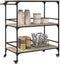 vidaXL - Keukentrolley - 100,5x50x105 - cm - bewerkt - hout - sonoma - eikenkleurig
