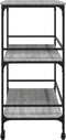 vidaXL - Keukentrolley - 100,5x50x105 - cm - grijs - sonoma - eikenkleur
