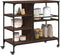 vidaXL - Keukentrolley - 100x45x89,5 - cm - bewerkt - hout - bruin - eikenkleurig