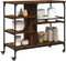 vidaXL - Keukentrolley - 100x45x89,5 - cm - bewerkt - hout - gerookt - eikenkleurig