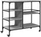 vidaXL - Keukentrolley - 100x45x89,5 - cm - bewerkt - hout - grijs - sonoma - eiken