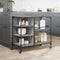 vidaXL - Keukentrolley - 100x45x89,5 - cm - bewerkt - hout - grijs - sonoma - eiken