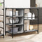 vidaXL - Keukentrolley - 100x45x89,5 - cm - bewerkt - hout - grijs - sonoma - eiken